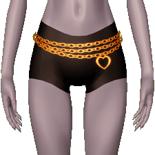 Heart Chain Belt in Belts