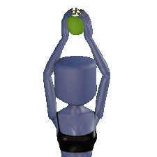 Green Apple Toggle 2 in Hand Holdables