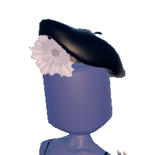 Beret With Flower in Hats